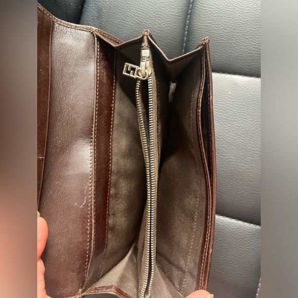 Authentic Fendi Zucca Canvas and Leather bifold 
Long Wallet - Picture 4 of 10